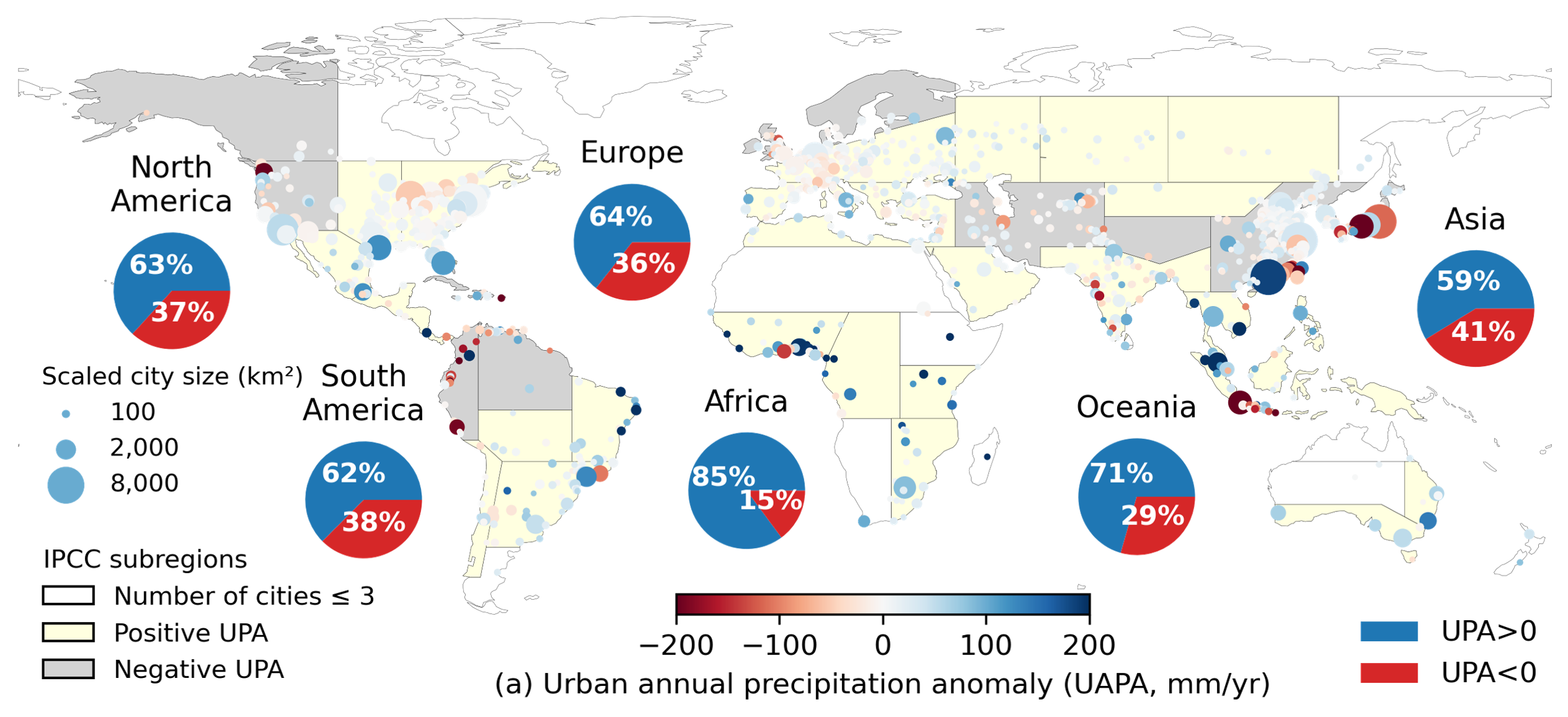 Global urban rainfall analysis figure